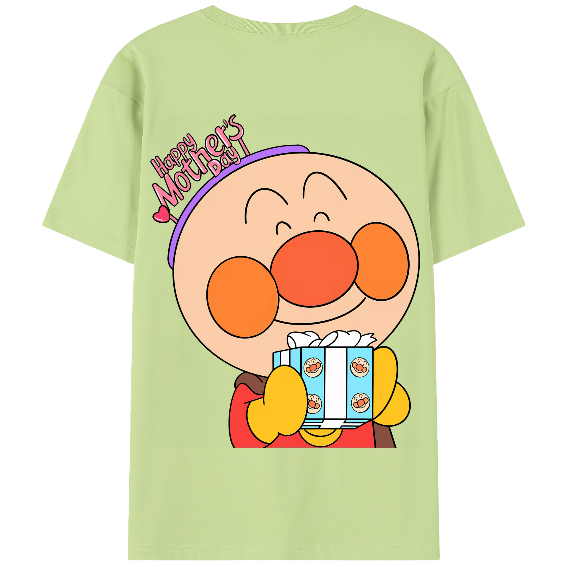 （画像用） アンパンマン Anpanman 綿100％半袖Tシャツ（背面プリント）